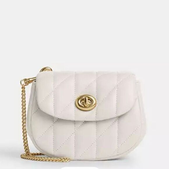 NWT❤️ COACH Turnlock Card Case Wallet Crossbody Purse - Picture 1 of 6